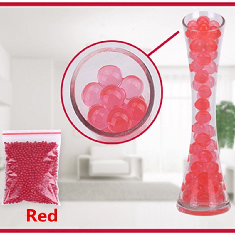 1000pcs  ÷  ÷Ʈ ö   ũŻ      ȣ    /1000pcs Red Color Water Plant Flower Jelly Magic Crystal Soil Mud Water Pearls Gel B